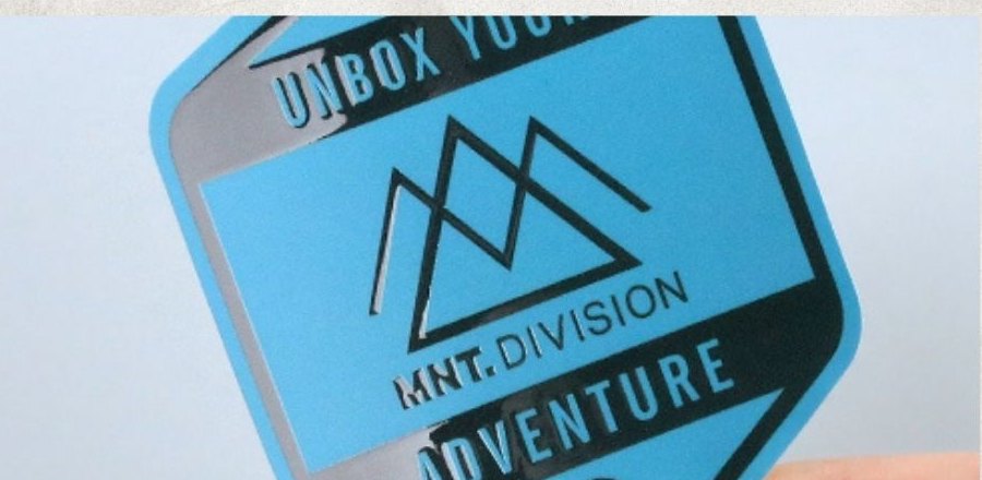 Die-cut sticker with spot UV